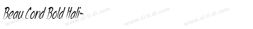 Beau Cond Bold Itali字体转换 Beau Cond Bold Itali字体转换